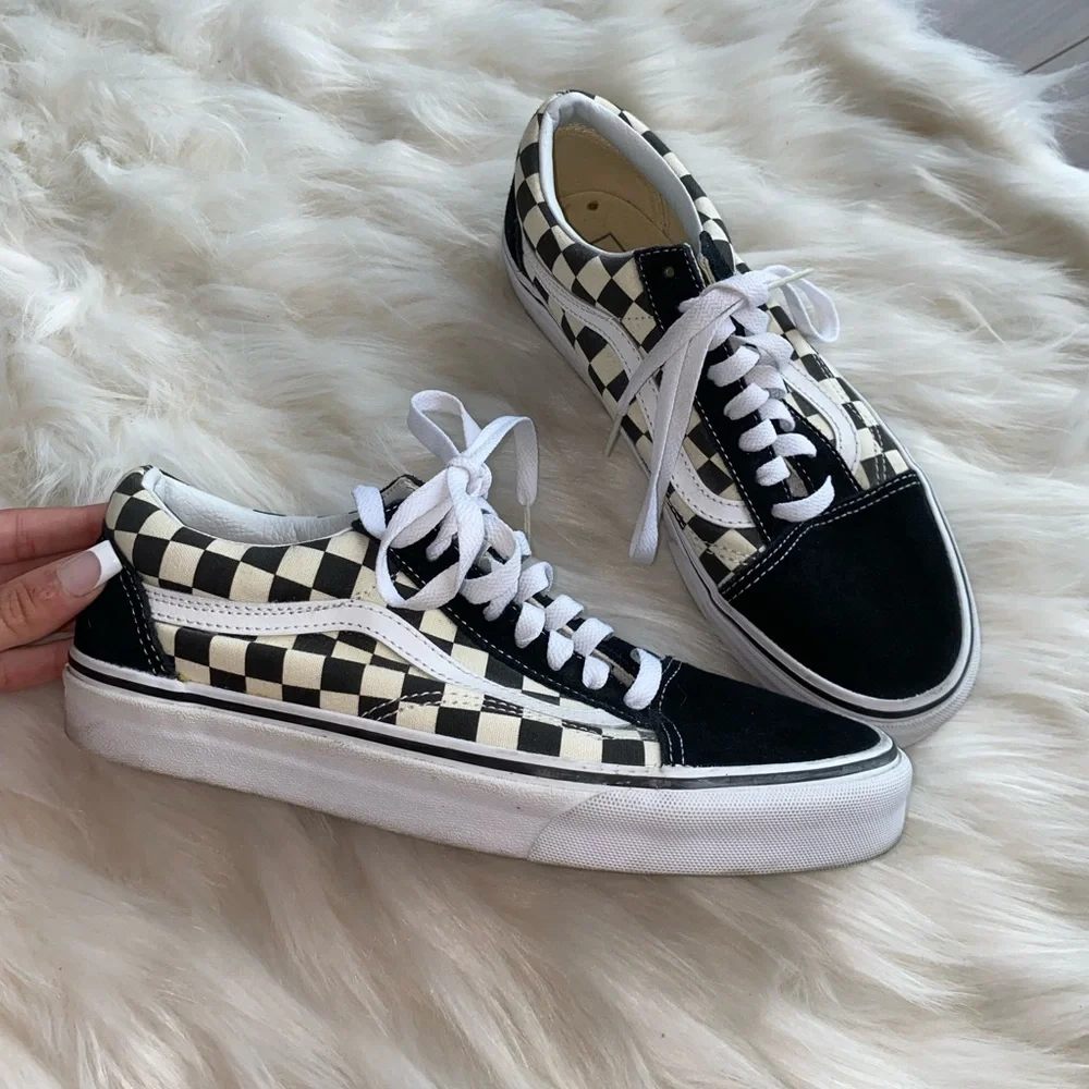 VANS OLD SKOOL PRIMARY CHECK SHOE size 8.5 women’s - Picture 2 of 7